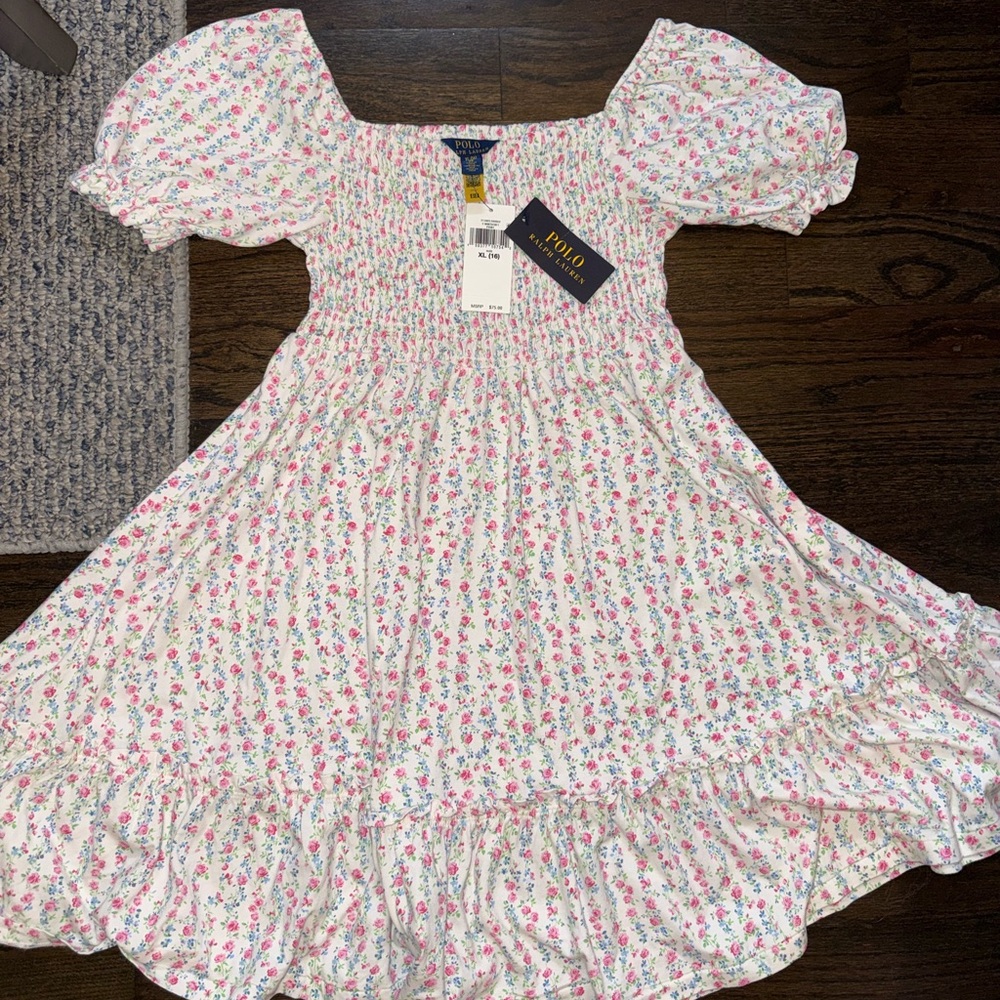 New with tags- Ralph Lauren Girls XL (16) Dress original $75